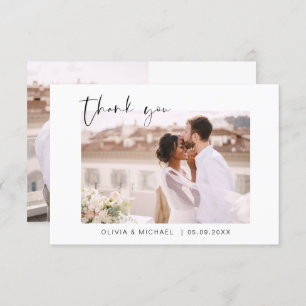 Wedding Thank You Photo Minimalist