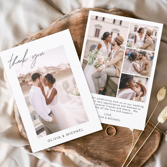 Wedding Thank You Photo Minimalist Romantic (Creator Uploaded)