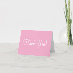 Wedding Thank You Pink Green Sandy Beach Card