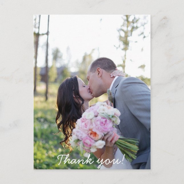 Wedding Thank You Post Card (Front)