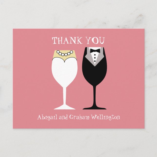 Wedding Thank You Postcard (Front)