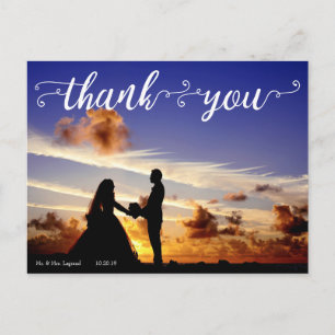 Wedding Thank You Postcard