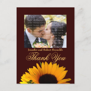 Wedding Thank You Postcard
