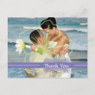 Wedding Thank you postcards insert your photos