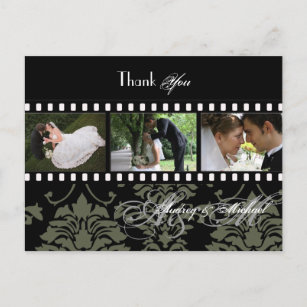 Wedding Thank you postcards insert your photos
