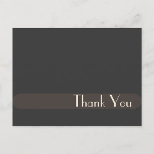 Wedding Thank you postcards, plain Postcard