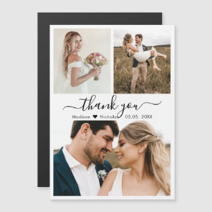 Wedding Thank You Script Couple 3 Photo Collage