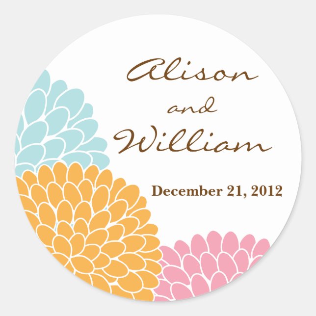 Wedding Thank You Sticker (Front)