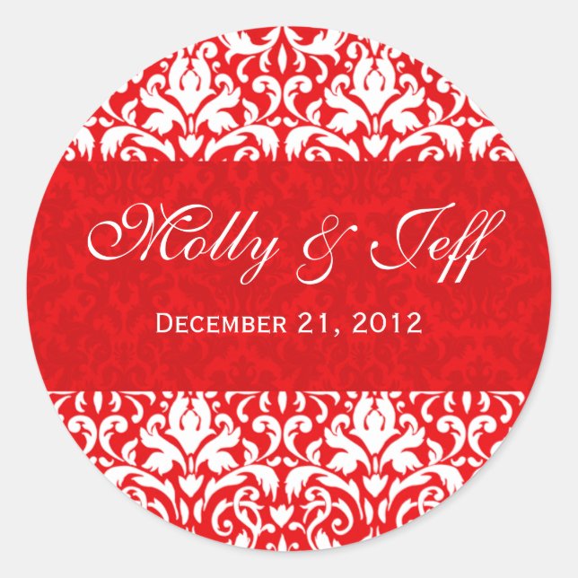 Wedding Thank You Sticker (Front)