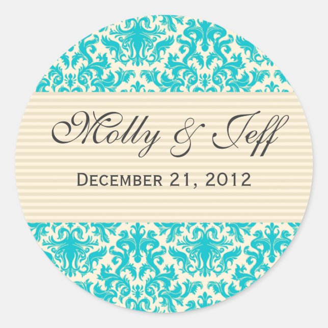 Wedding Thank You Sticker (Front)