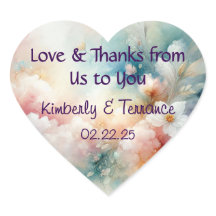 Wedding Thank You Sticker