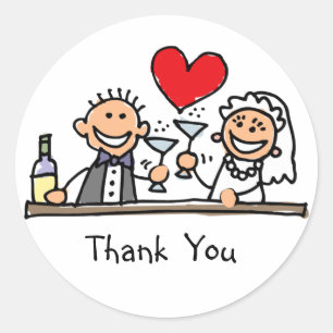 Wedding Thank You Stickers