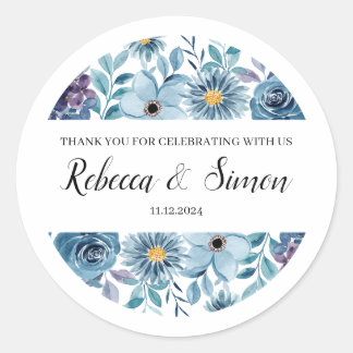 Wedding Thank You Stickers Greenery