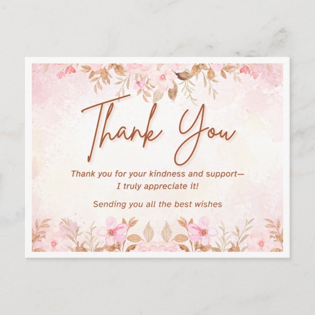 Wedding Thanks Card (Front)