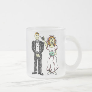 Wedding Theme 48 Frosted Glass Coffee Mug