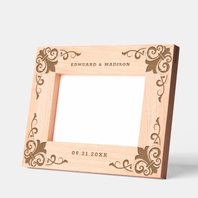 Wedding theme baroque decorative ornamental frame  (Left)