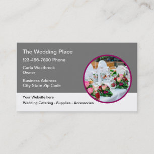 Wedding Theme Modern Business Card