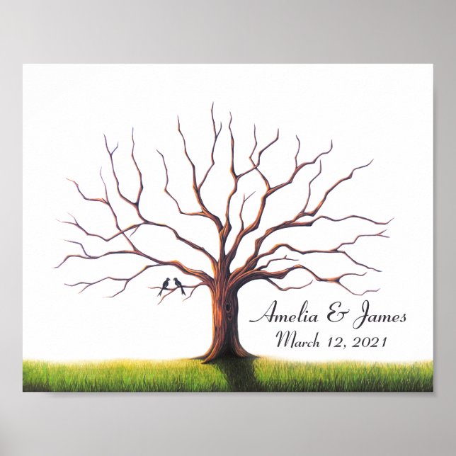 Wedding Thumbprint Guestbook (Front)