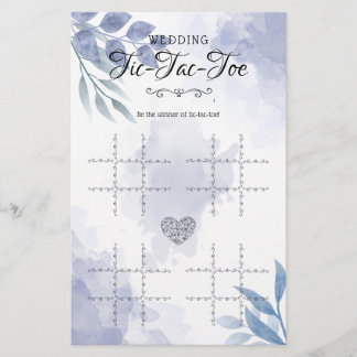 Wedding Tic-Tac-Toe Decorative Table Game Floral