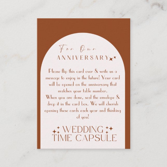 Wedding Time Capsule Custom Card and Envelope  (Front)