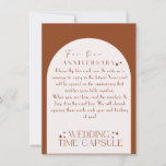 Wedding Time Capsule Custom Card and Envelope<br><div class="desc">These time capsule cards were the most talked about item at my wedding. Place them at each seat and guests will write you a short note, not to be opened until the anniversary that matches their table number. For example, you won't open table 7's notes until your 7th wedding anniversary!...</div>