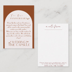 Wedding Time Capsule Custom Card and Envelope 