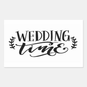 Wedding Time Classic Round Sticker