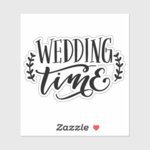 Wedding Time Wedding Stickers