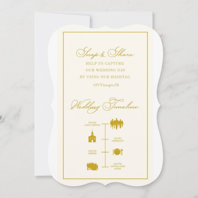 WEDDING TIMELINE (Front)