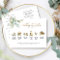 Wedding Timeline and Program Elegant Greenery
