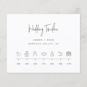 Wedding Timeline Order of Events Budget Sheet