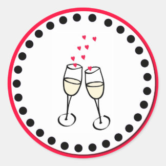 Wedding Toast Envelope Stickers