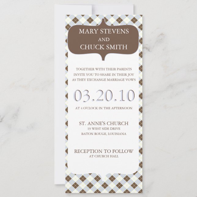 Wedding (Today's Best Award) Invitation (Front)