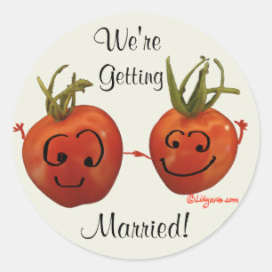 Wedding Tomatoes Envelope Seal