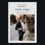 Wedding Travel Destination Photo & Name Table Number<br><div class="desc">Wedding Travel Destination Photo & Name Table Number</div>