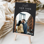 Wedding Travel Destination Photo & Name Table Number<br><div class="desc">Add a special finishing touch to your wedding reception tables with these custom photo table number cards. Name each table after a memorable travel destination and add a photo and the destination name to these unique card holders. Your photo is aligned at the bottom in an arched layout, with the...</div>