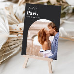 Wedding Travel Destination Photo & Name Table Number<br><div class="desc">Add a special finishing touch to your wedding reception tables with these custom photo table number cards. Name each table after a memorable travel destination and add a photo and the destination name to these unique card holders. Your photo is aligned at the bottom in an arched layout, with the...</div>