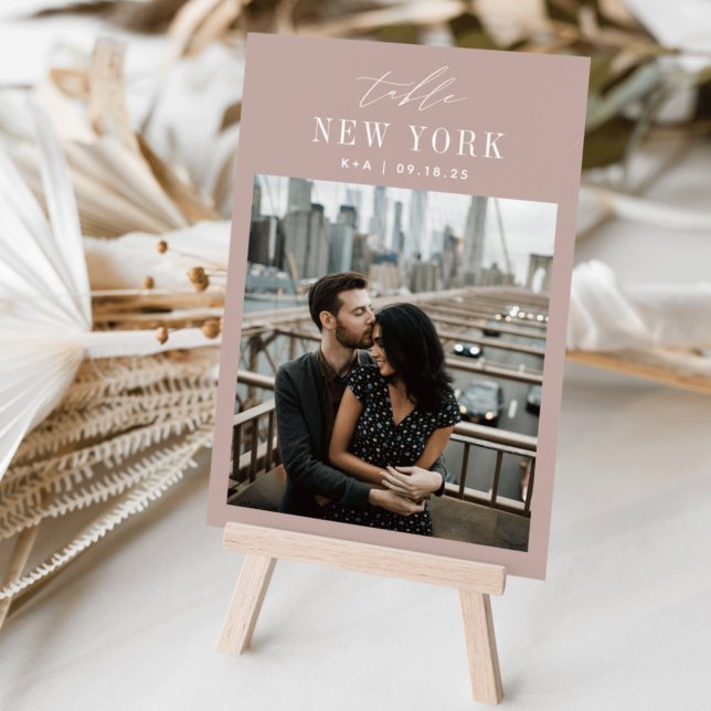 Wedding Travel Destination Photo & Name Table Number (Creator Uploaded)