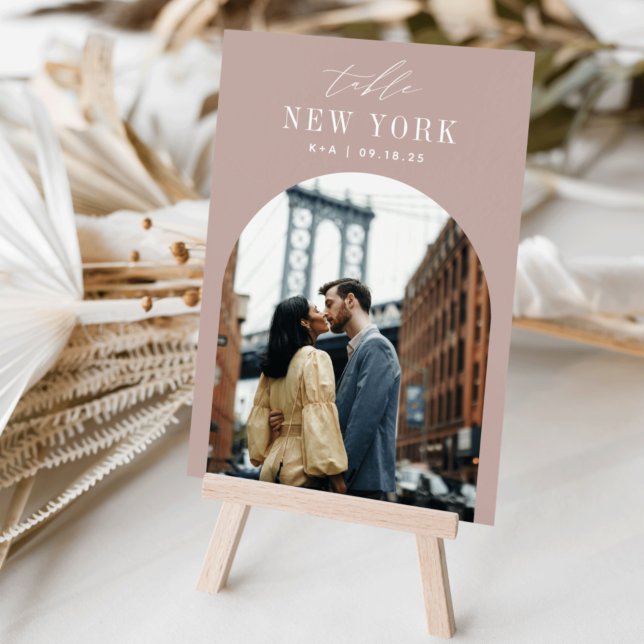 Wedding Travel Destination Photo & Name Table Number (Creator Uploaded)