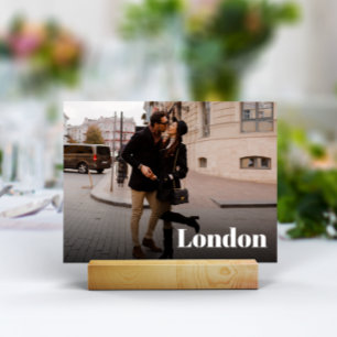 Wedding Travel Destination Photo & Name Table Number