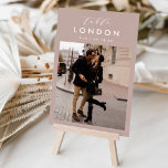 Wedding Travel Destination Photo & Name Table Number<br><div class="desc">Add a special finishing touch to your wedding reception tables with these custom photo table number cards. Name each table after a memorable travel destination and add a photo and the destination name to these unique card holders. Your photo is aligned at the bottom, with the location name and your...</div>