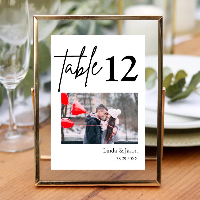 Wedding Travel Destination Photo Name Table Number (Creator Uploaded)