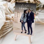 Wedding Travel Destination Photo Table & Name Table Number<br><div class="desc">Add a special finishing touch to your wedding reception tables with these custom photo table name cards. Name each table after a memorable travel destination and add a photo and the destination name. Your photo appears in full bleed with the location name in modern white lettering and "table" in calligraphy...</div>