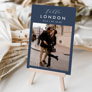 Wedding Travel Destination Photo Table Number
