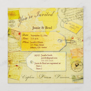 Wedding Travel Theme invitation