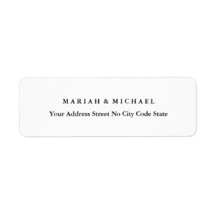 Wedding Trend Minimalist Professional Name Address