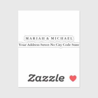Wedding Trend Minimalist Professional Name Address