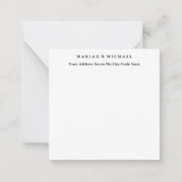 Wedding Trend Minimalist Professional Name Address