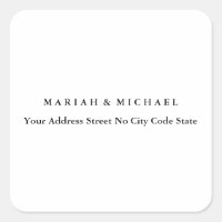 Wedding Trend Minimalist Professional Name Address