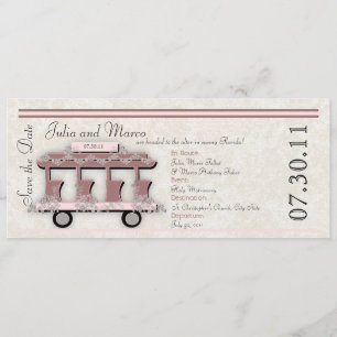 Wedding Trolley Invitation